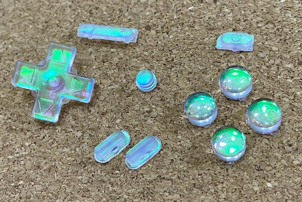 Miyoo mini Plus用 ボタンセット クリアーオパール