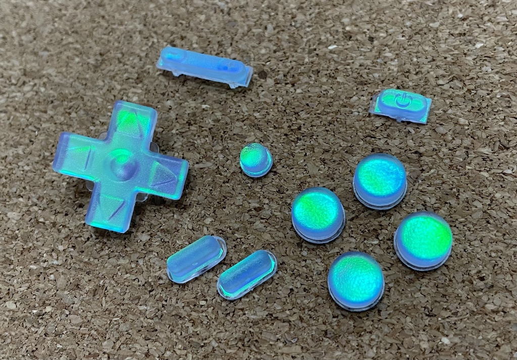 Miyoo mini Plus用 ボタンセット ブルーオパール