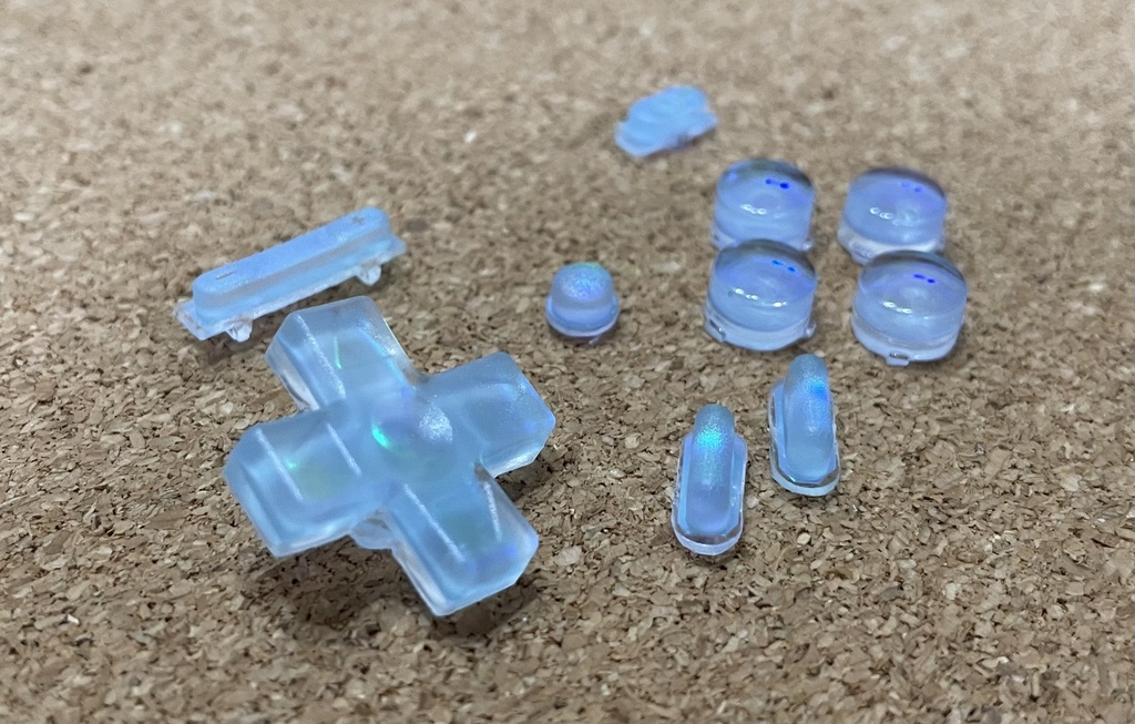 Miyoo mini Plus用 ボタンセット ブルーオパール