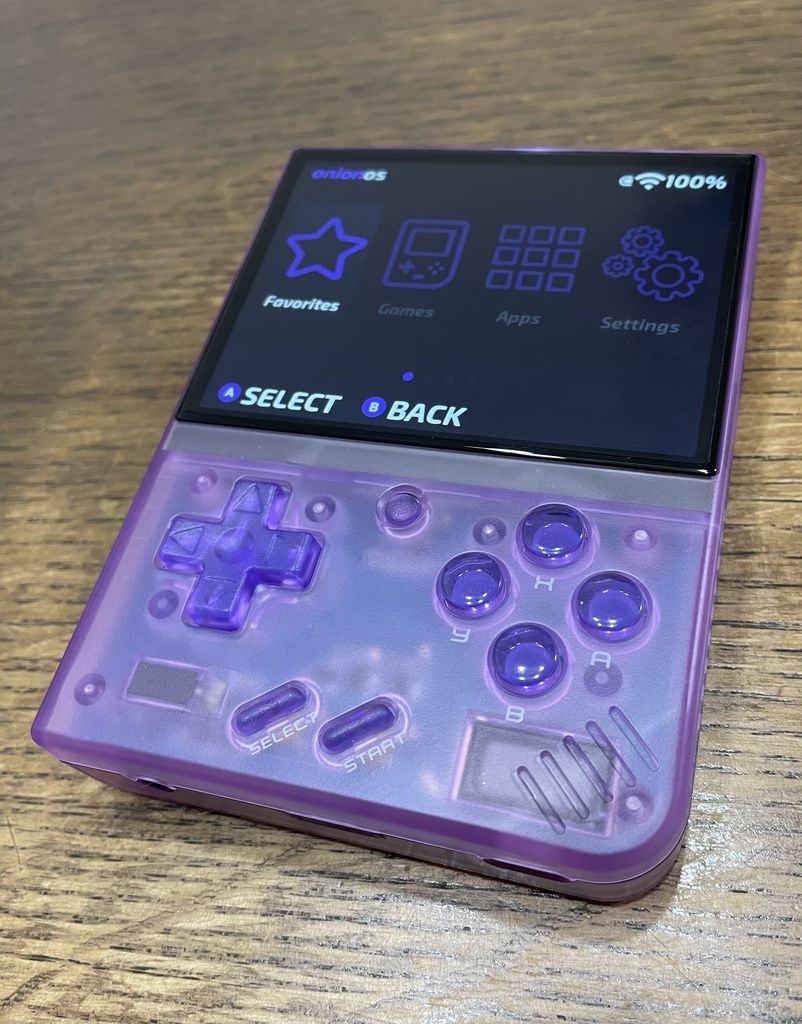 Miyoo mini Plus用 ボタンセット クリアーパープル