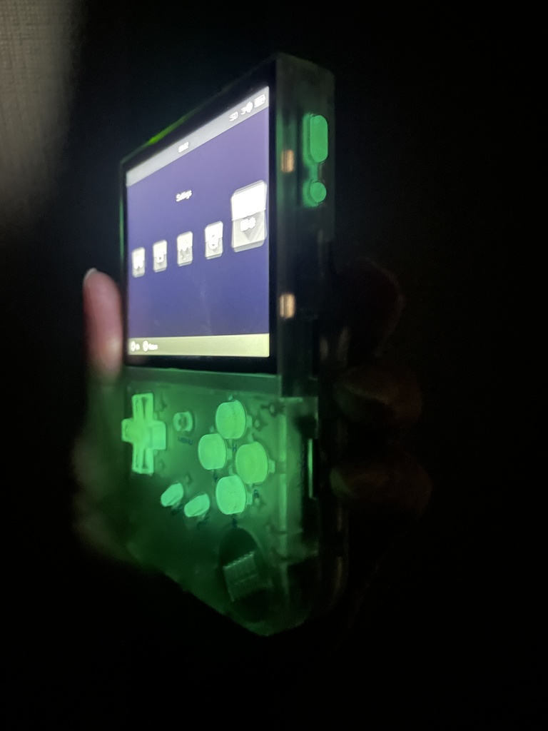 RG35XX用 ボタンセット クリアー+蓄光