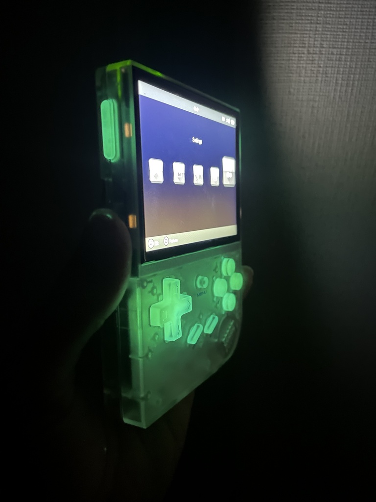 RG35XX用 ボタンセット クリアー+蓄光