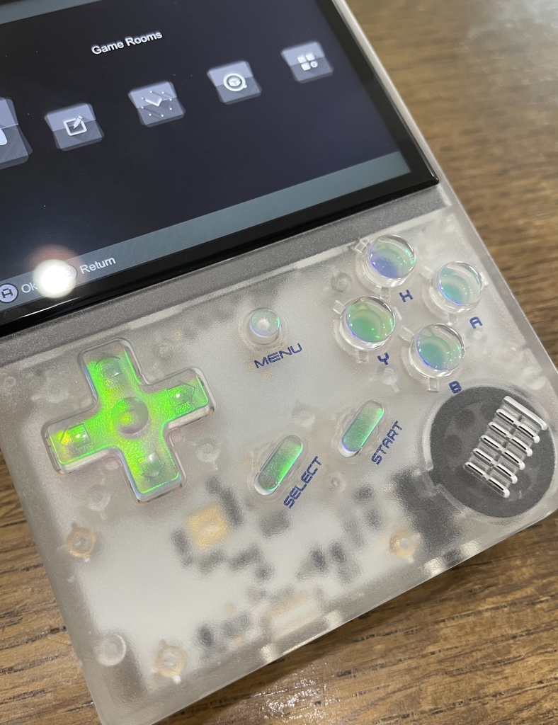 RG35XX用 ボタンセット クリアーオパール