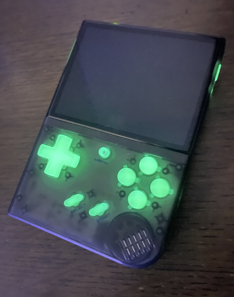 RG35XXPlus用 ボタンセット クリアー+蓄光