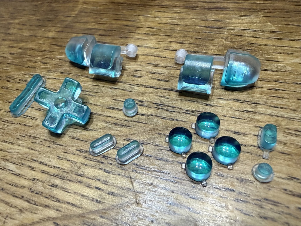 RG28XX用 ボタンセット エメラルドグリーン+クリアー