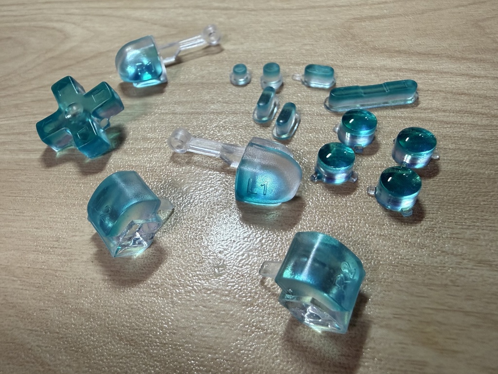 RG28XX用 ボタンセット エメラルドグリーン+クリアー