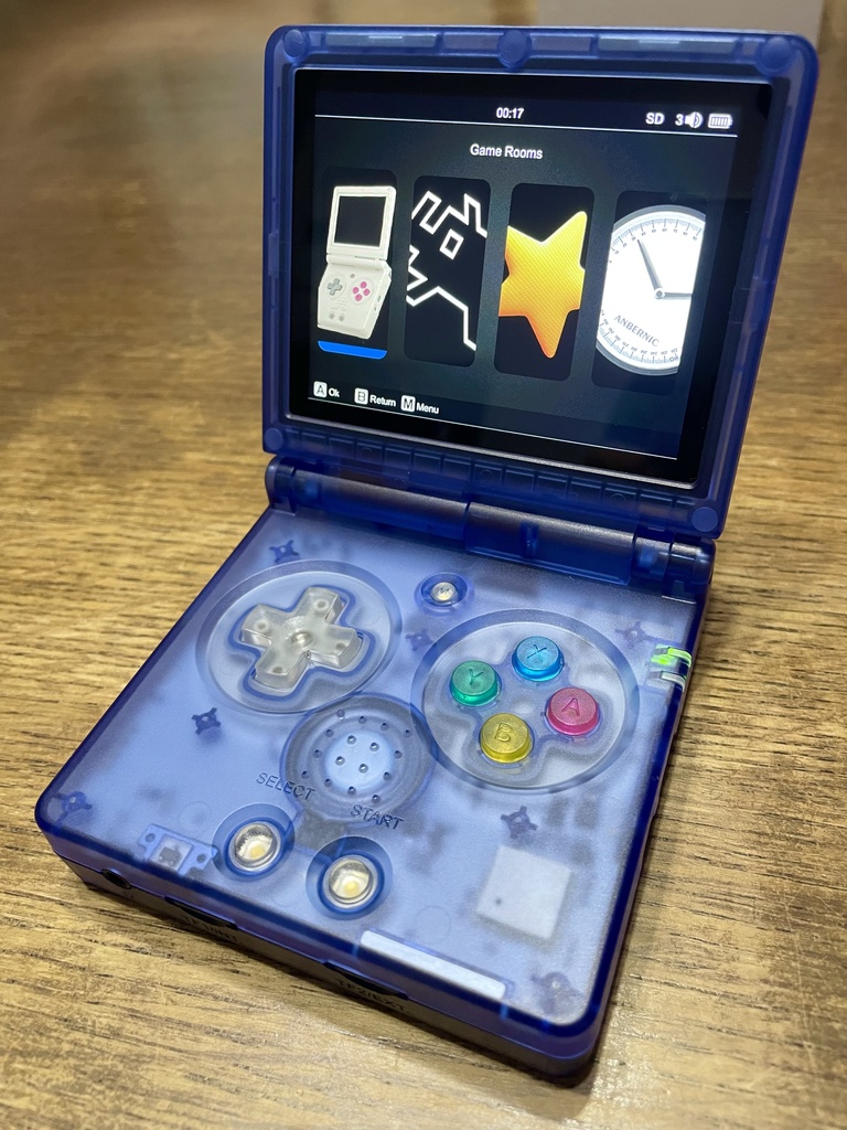 RG35XX SP用 ボタンフルセット クリアー×SFCクリアーカラー