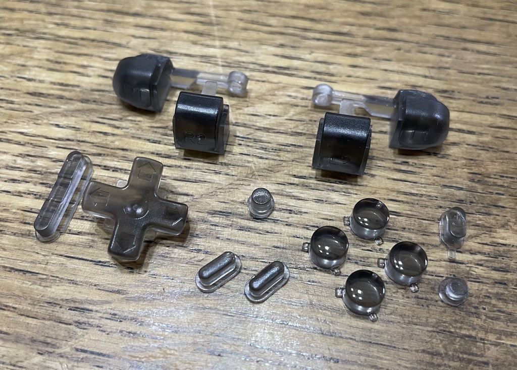 RG28XX用 ボタンセット クリアーブラック