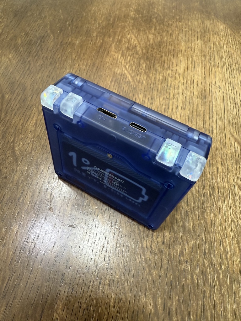 RG35XX SP用 ボタンフルセット クリアーホロフレーク