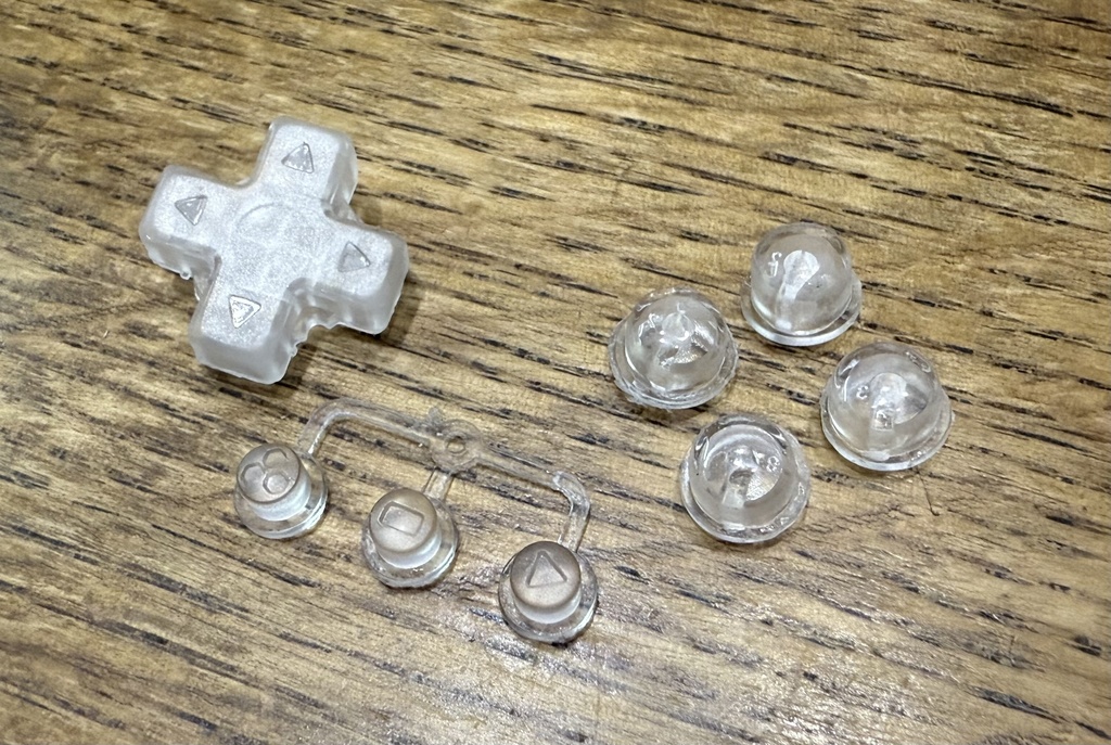 Trimui Brick用 ボタンセット クリアー