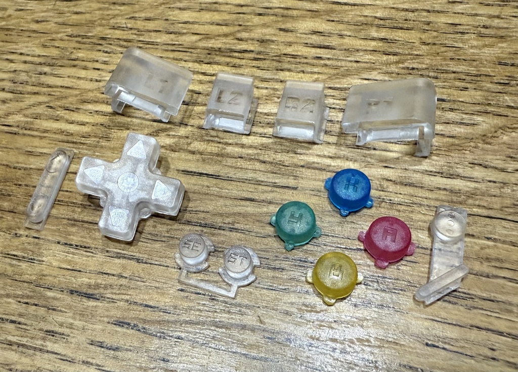 GKD PIXEL 2用 ボタンセット SFCクリアーカラー
