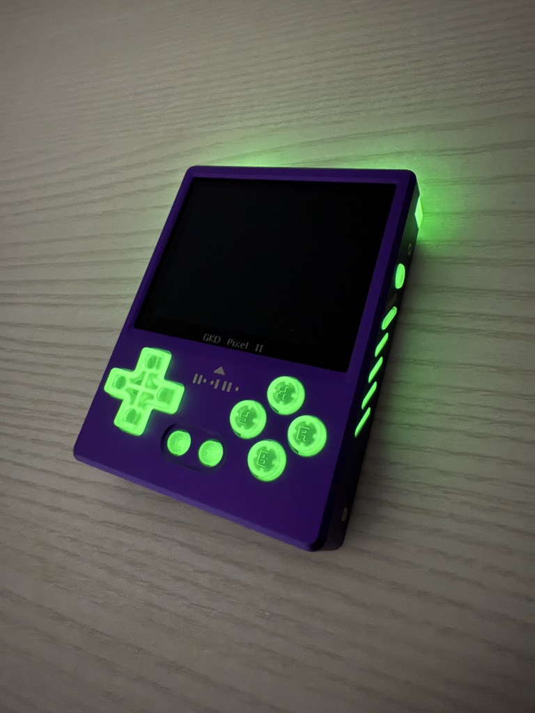 GKD PIXEL 2用 ボタンセット クリアー+蓄光