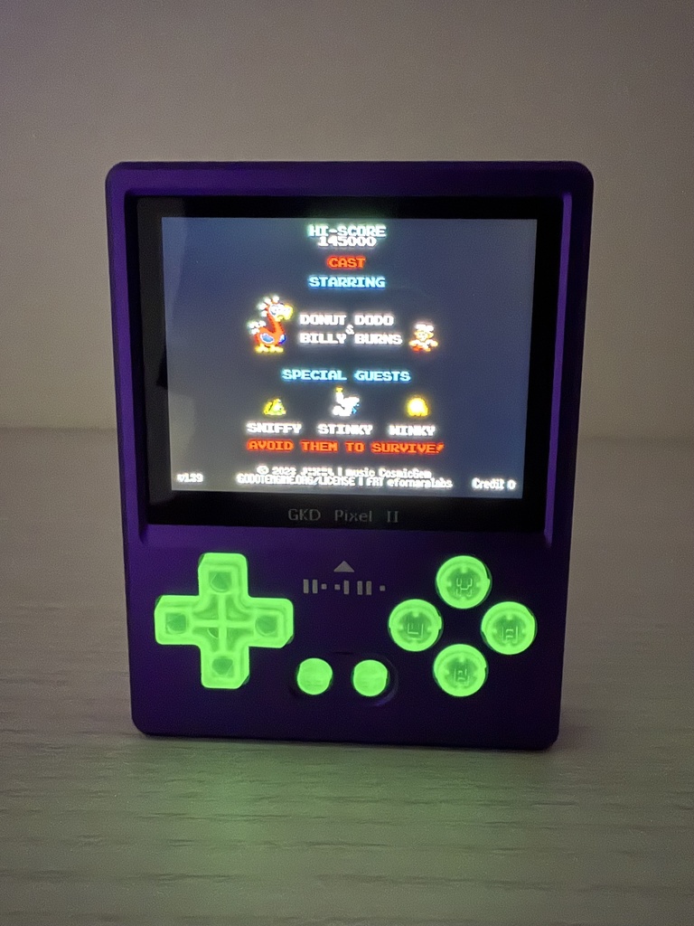 GKD PIXEL 2用 ボタンセット クリアー+蓄光