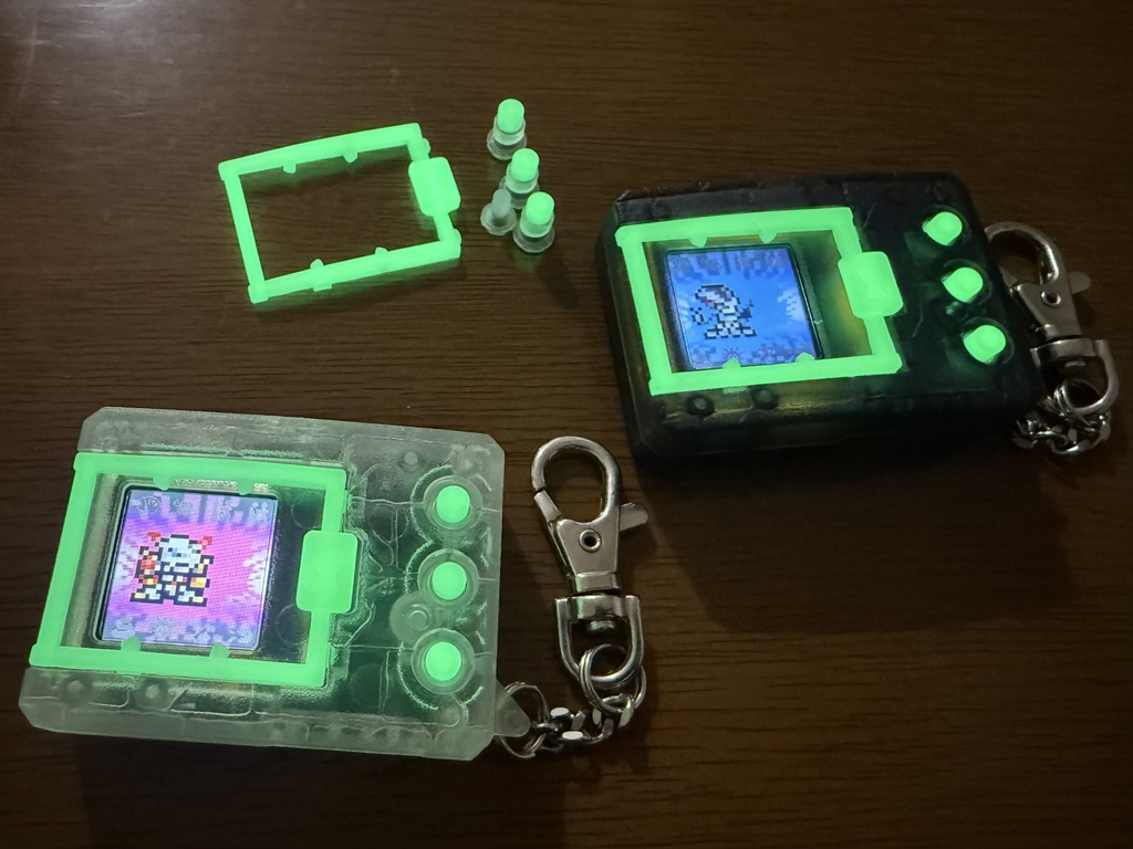 デジタルモンスター ver.1 ~ver.5(Color対応) 用 ボタンセット 蓄光