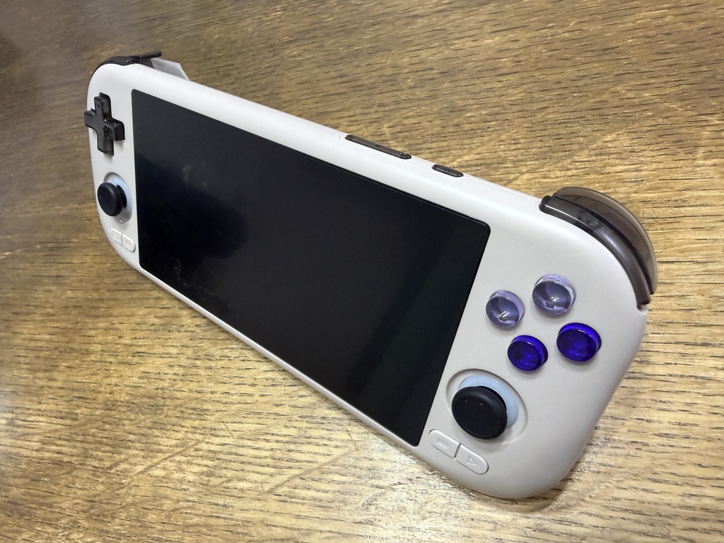 MANGMI AIR X用 ボタンセット クリアーブラック×SNESクリアー