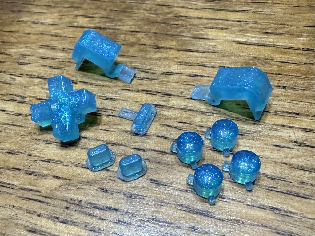 RG Nano用 ボタンセット クリアーブルー ラメ