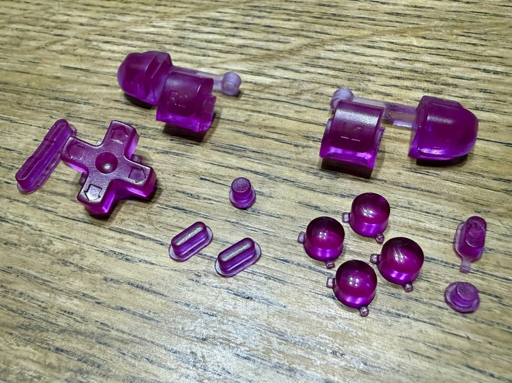 RG28XX 用 ボタンセット クリアーバイオレット