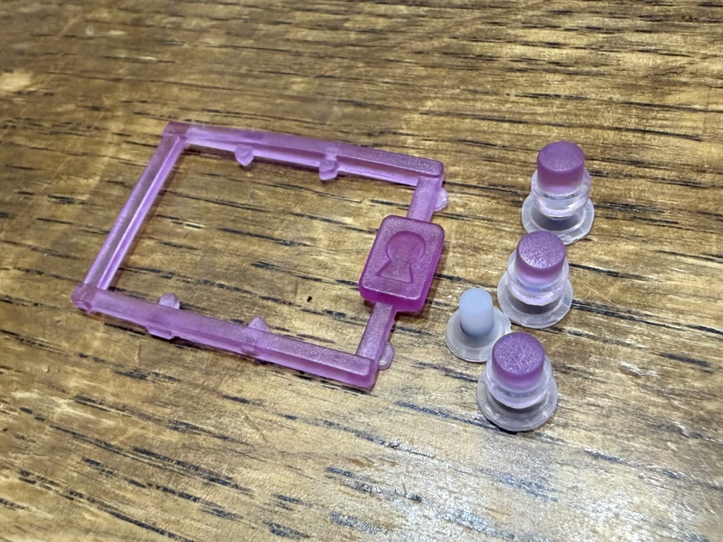 デジタルモンスター ver.1 ~ver.5(Color対応) 用 ボタンセット クリアバイオレット