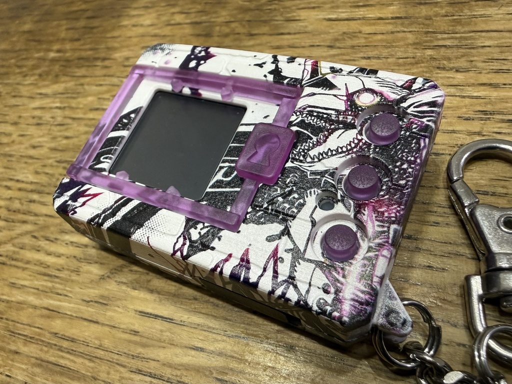 デジタルモンスター ver.1 ~ver.5(Color対応) 用 ボタンセット クリアバイオレット