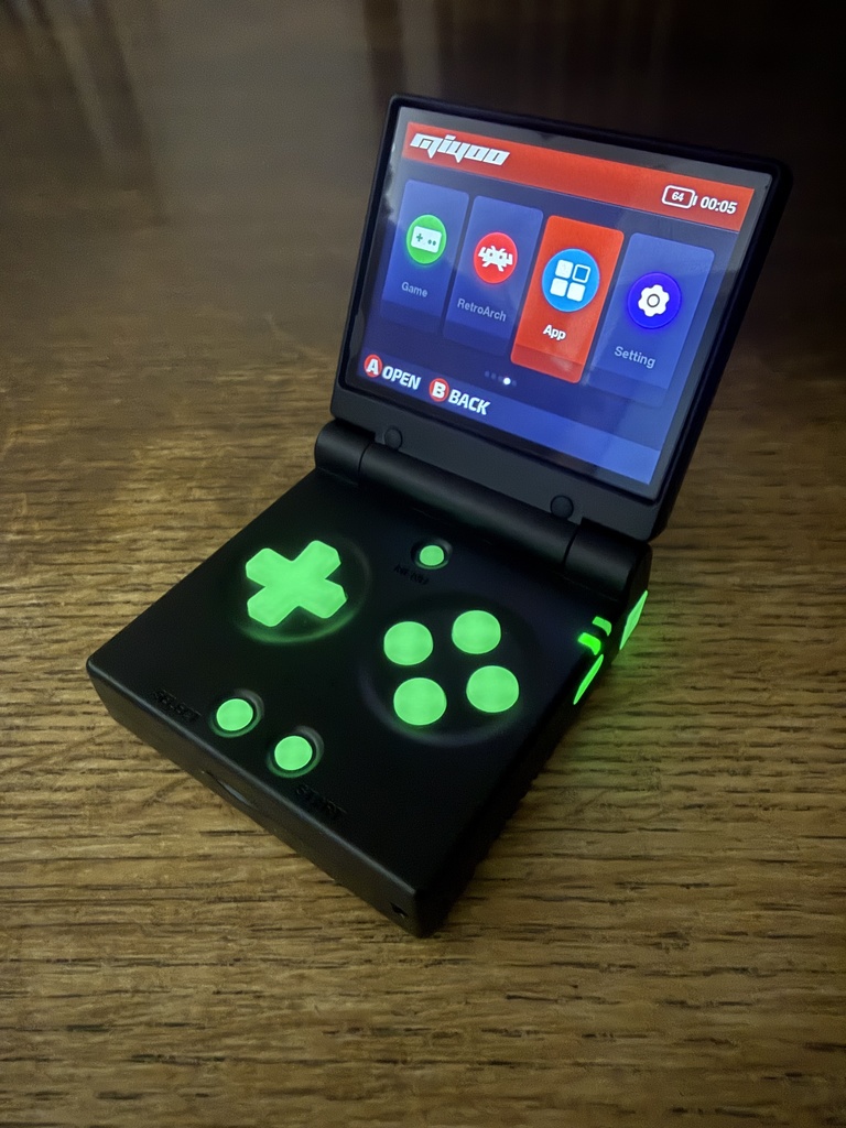 MiyooMini Flip 用 ボタンセット 蓄光