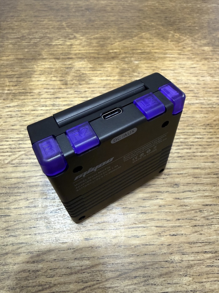 MiyooMini Flip 用 ボタンセット クリアパープル & SFCクリアカラー