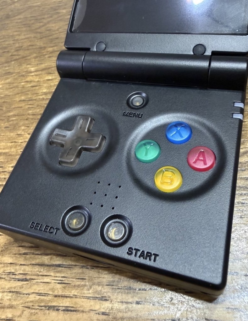 MiyooMini Flip 用 ボタンセット クリアブラック & SFCクリアカラー