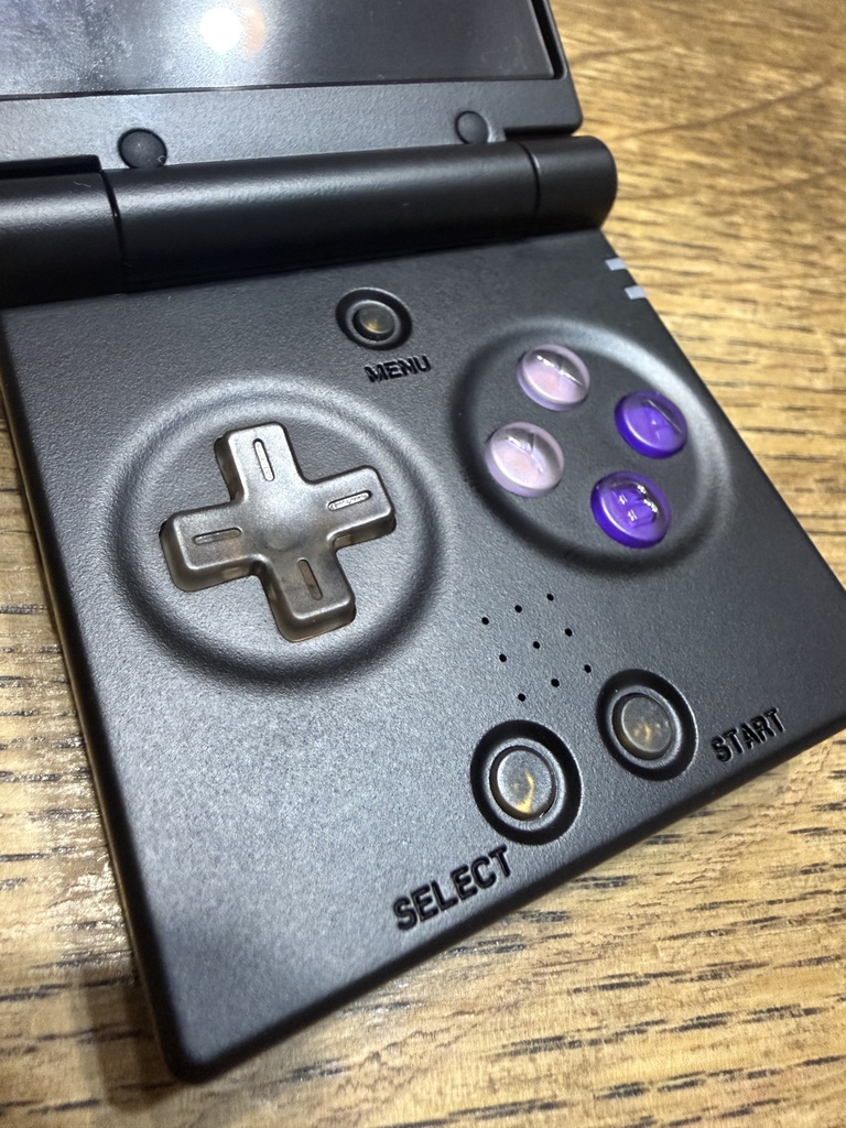 MiyooMini Flip 用 ボタンセット クリアブラック & SNESクリアカラー