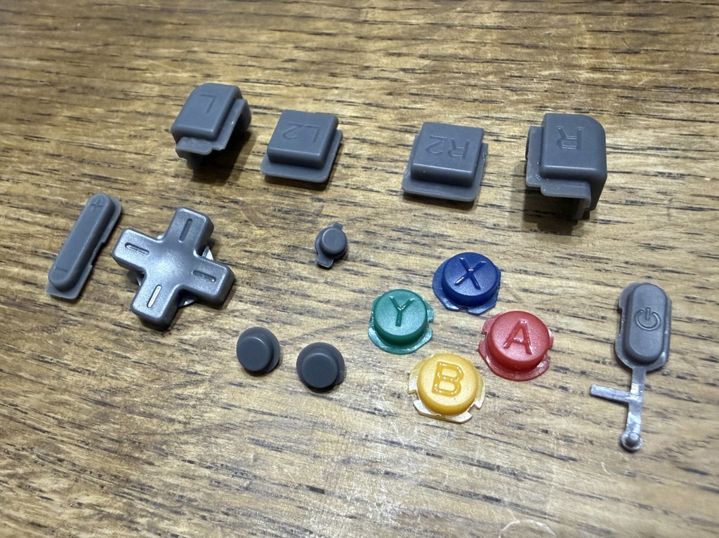 MiyooMini Flip 用 ボタンセット SFCカラー