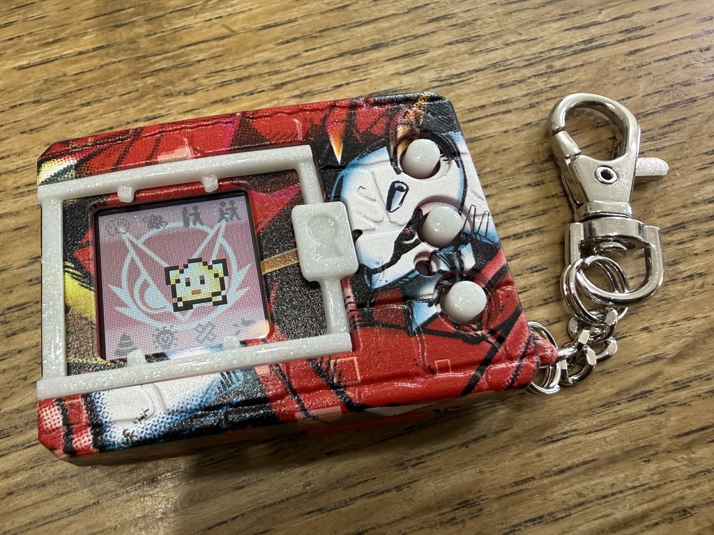 デジタルモンスター ver.1 ~ver.5(Color対応) 用 ボタンセット ミルキーホワイト ラメ (光沢仕様)