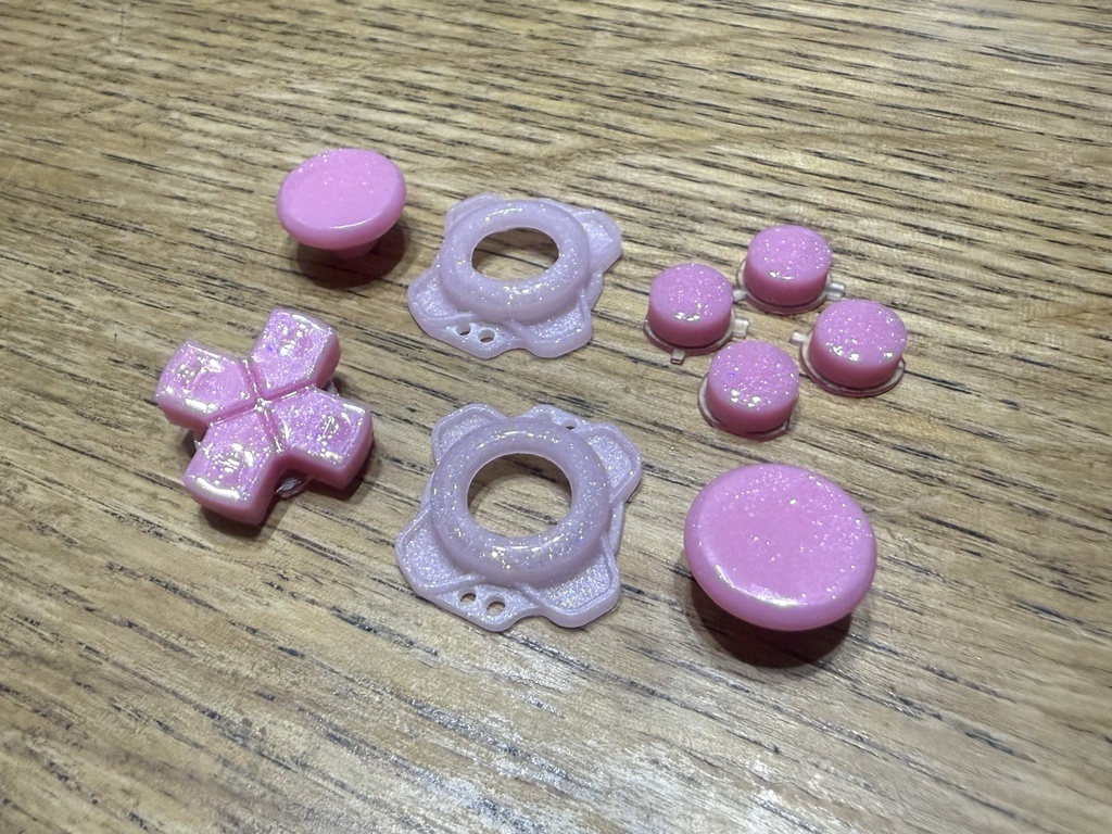 AYN Thor 用 ボタンセット ミルキーストロベリー ラメ(光沢仕様)