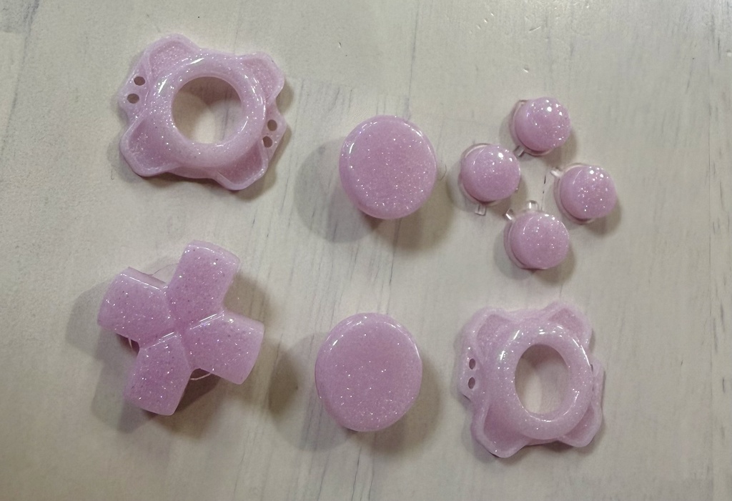 AYN Thor 用 ボタンセット ミルキーブロッサム ラメ(光沢仕様)