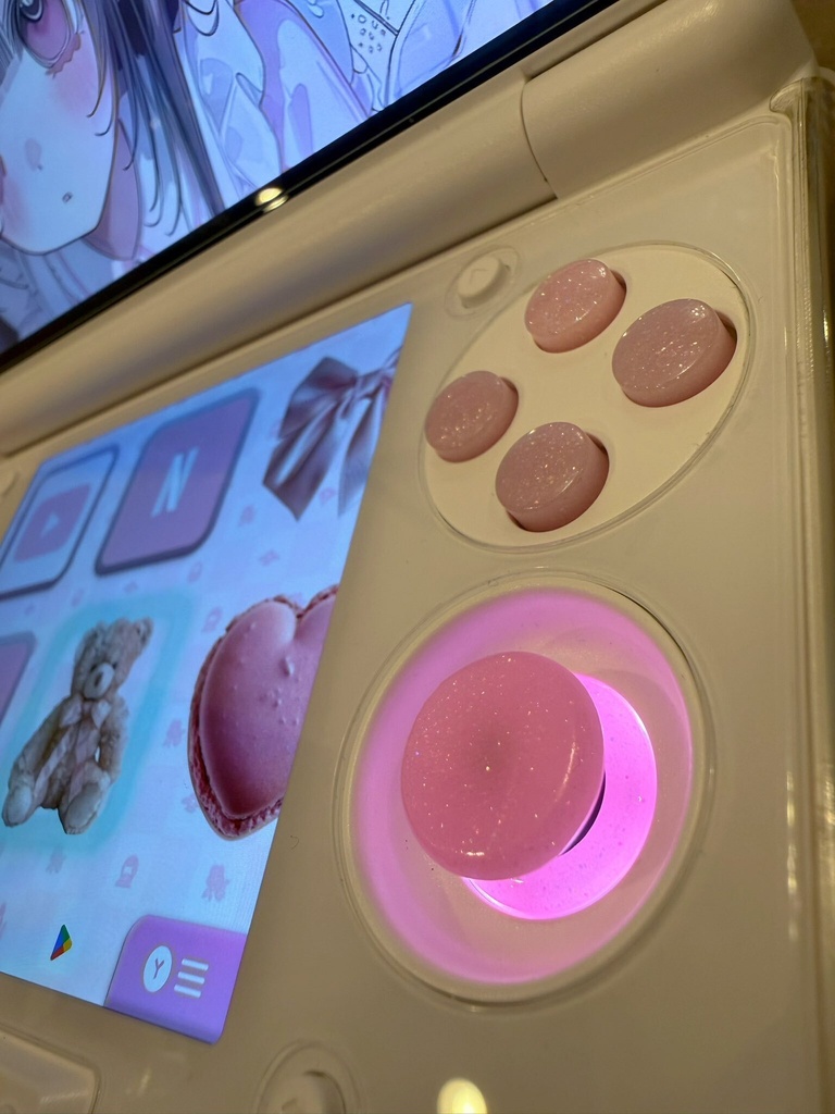 AYN Thor 用 ボタンセット ミルキーブロッサム ラメ(光沢仕様)
