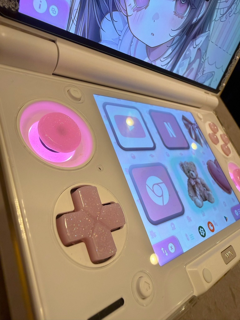 AYN Thor 用 ボタンセット ミルキーブロッサム ラメ(光沢仕様)