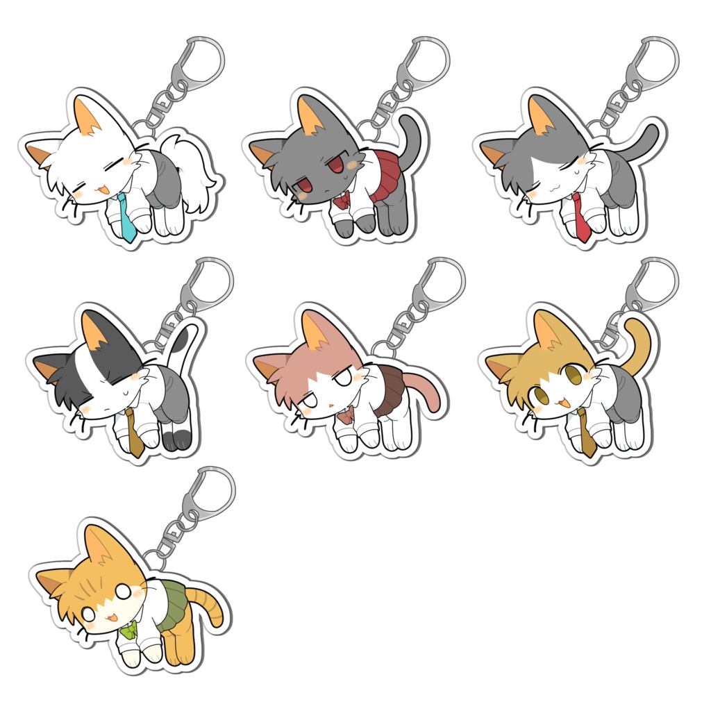 【ねこスク】吊るされアクキー