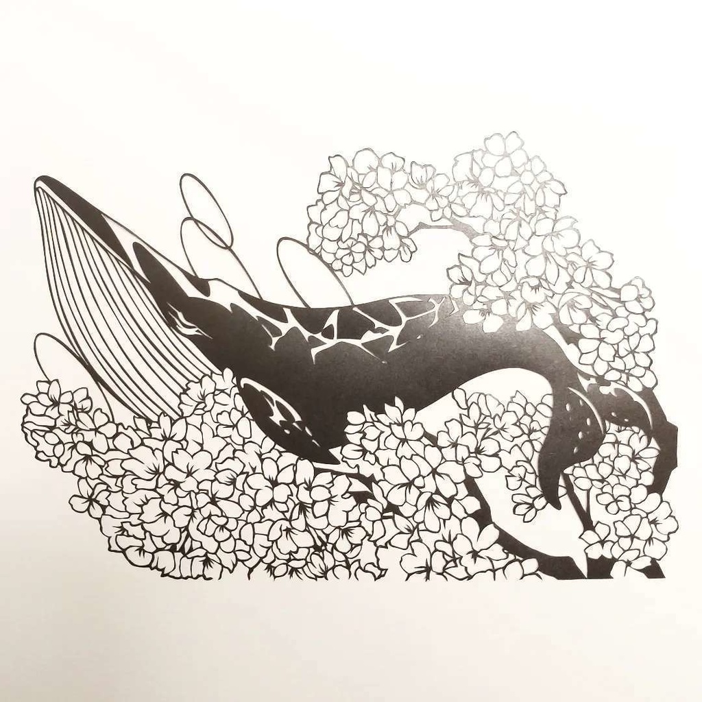 鯨×桜