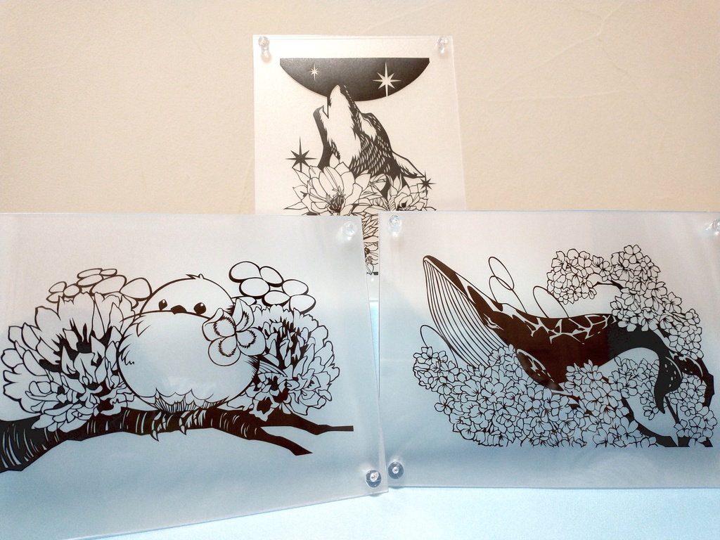 クラゲ×雪柳【フレーム付】