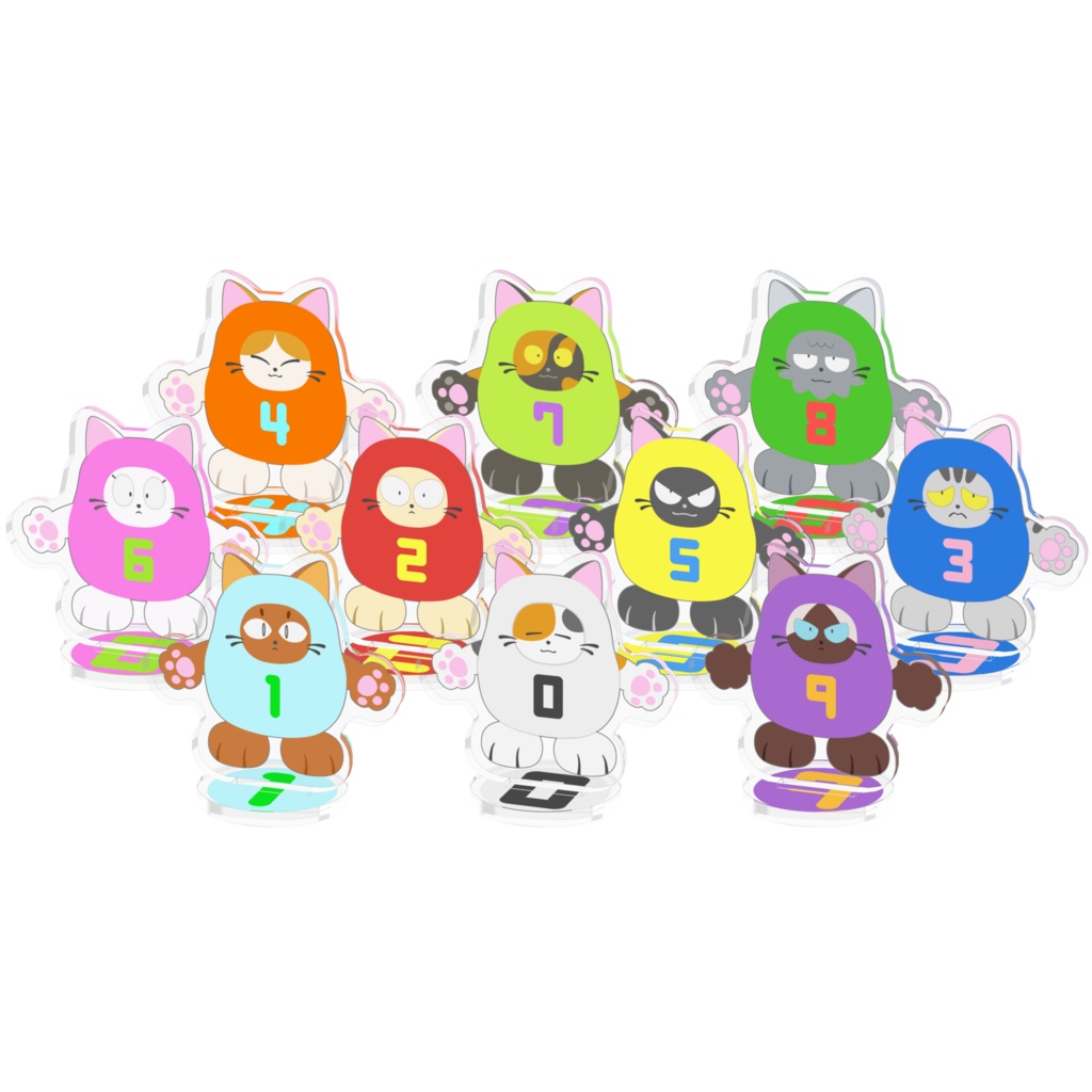 ニィと仲間たちのアクリルフィギュア 全10種