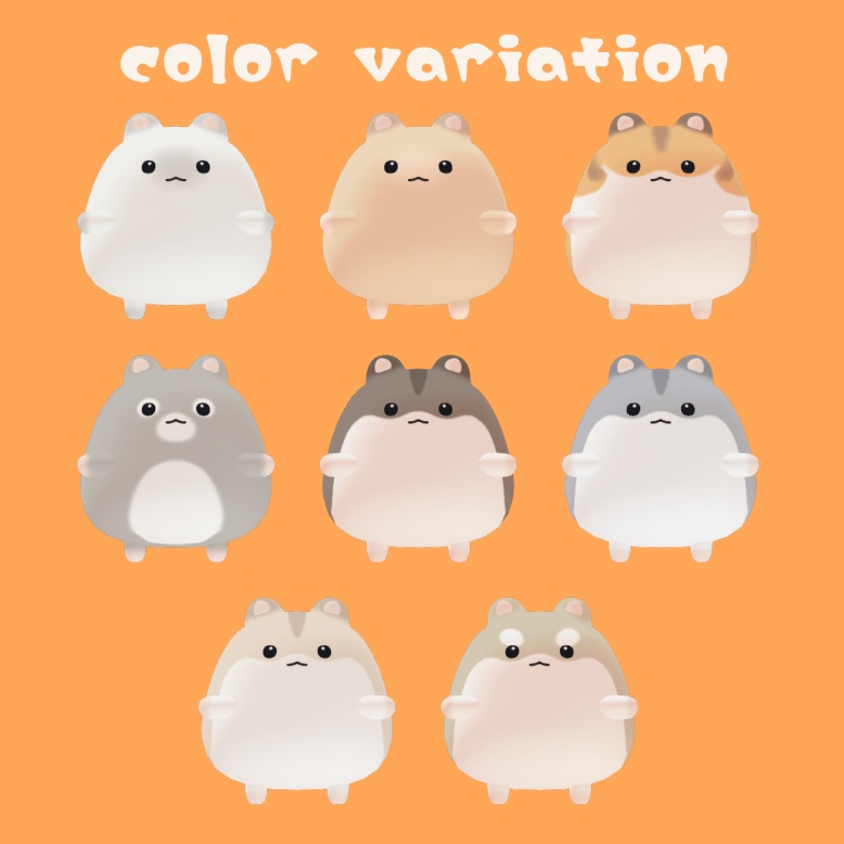 【VRChat】はむ-hamu-【オリジナル3Dモデル】