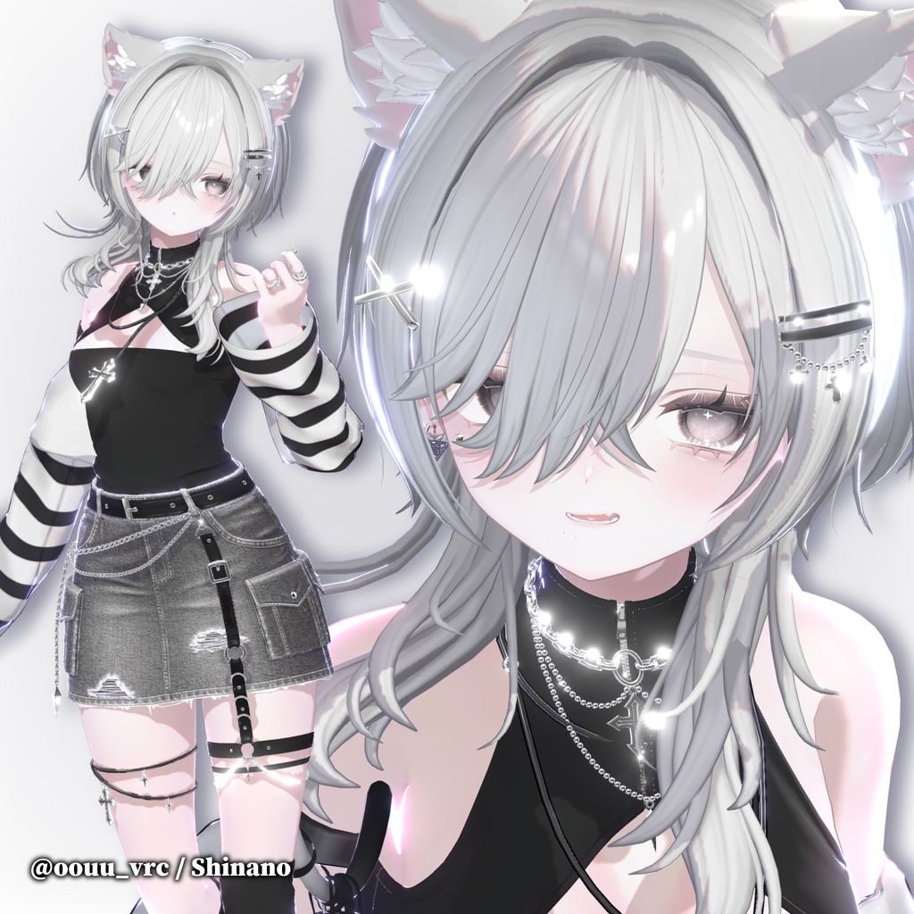 【SALE】V long wolf Hair【#EvicPlus】