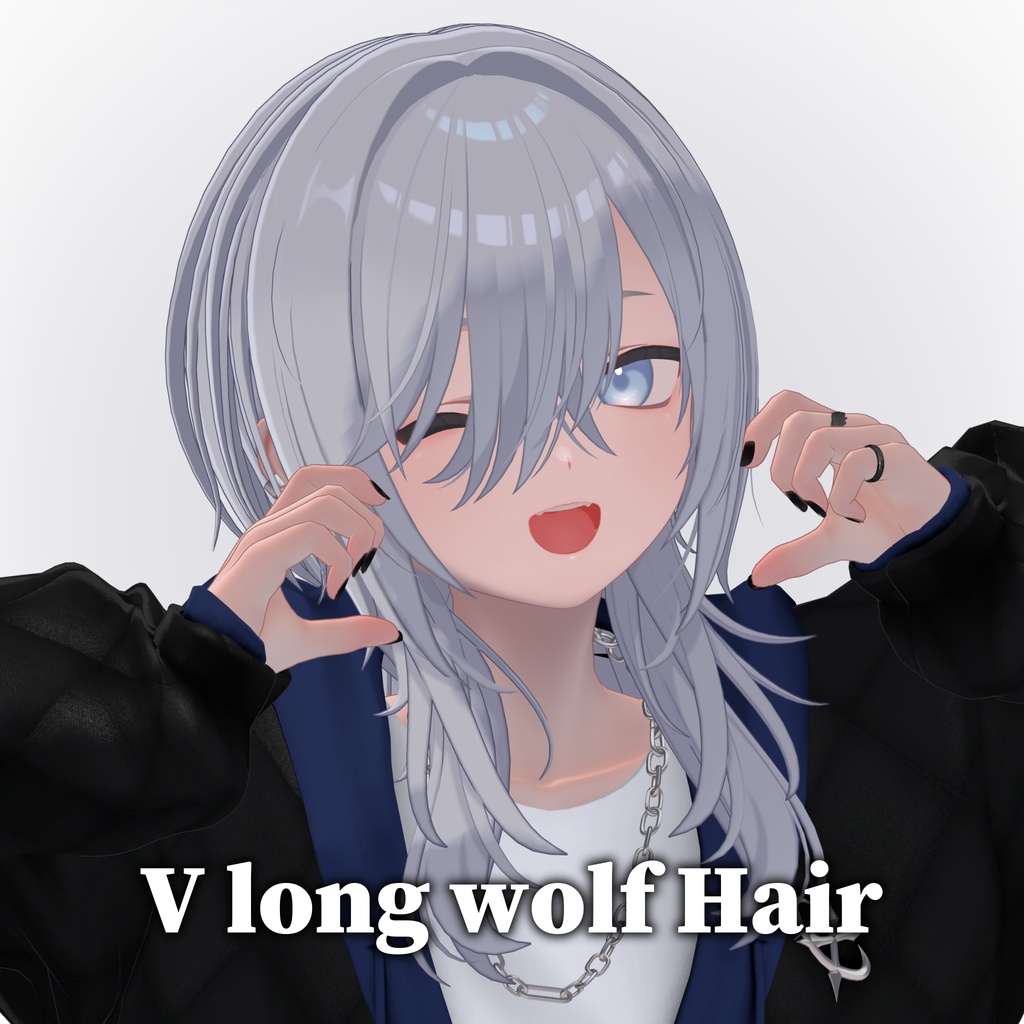 【SALE】V long wolf Hair【#EvicPlus】