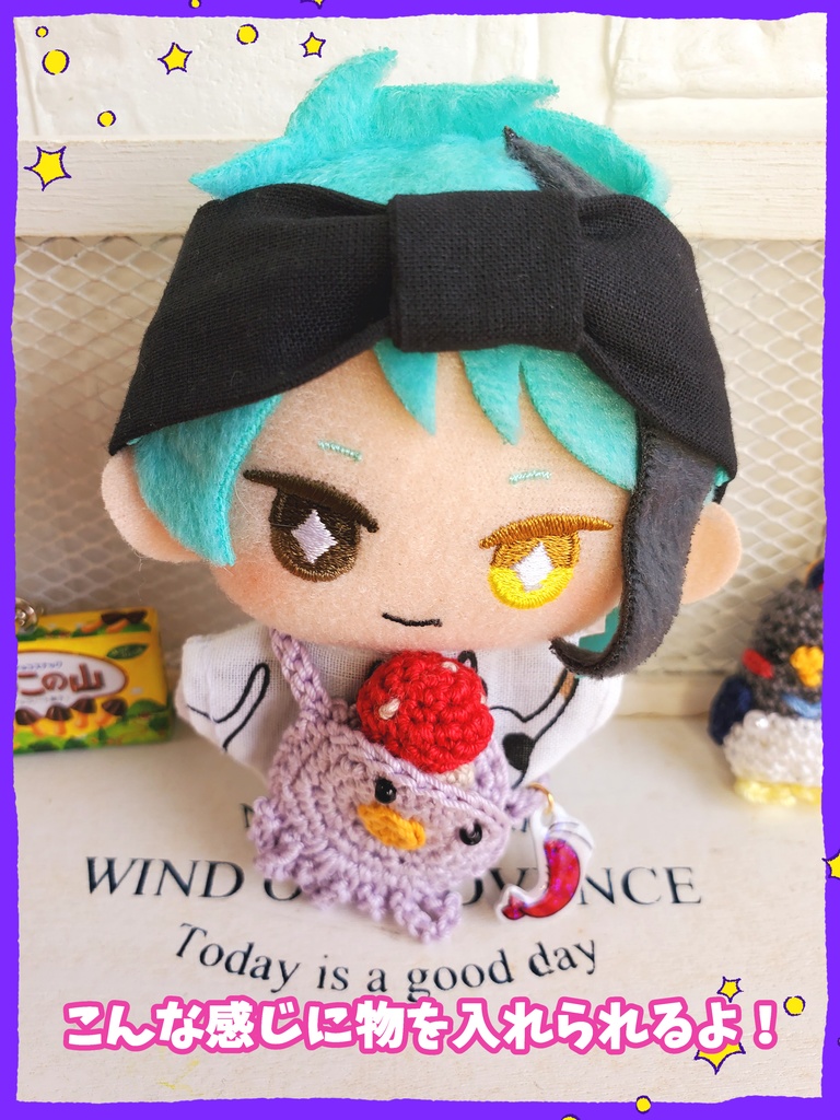 タコさんポーチ 小エビチャーム付き🦐