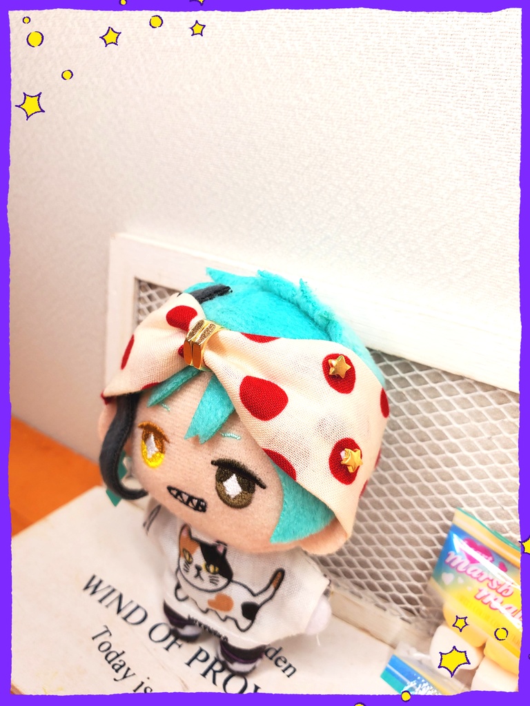 水玉隠れにゃんこヘアバンド🐈🌟