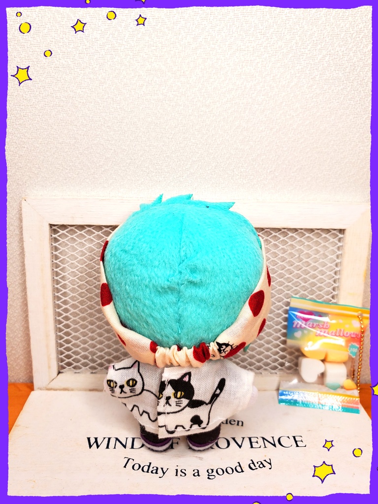 水玉隠れにゃんこヘアバンド🐈🌟