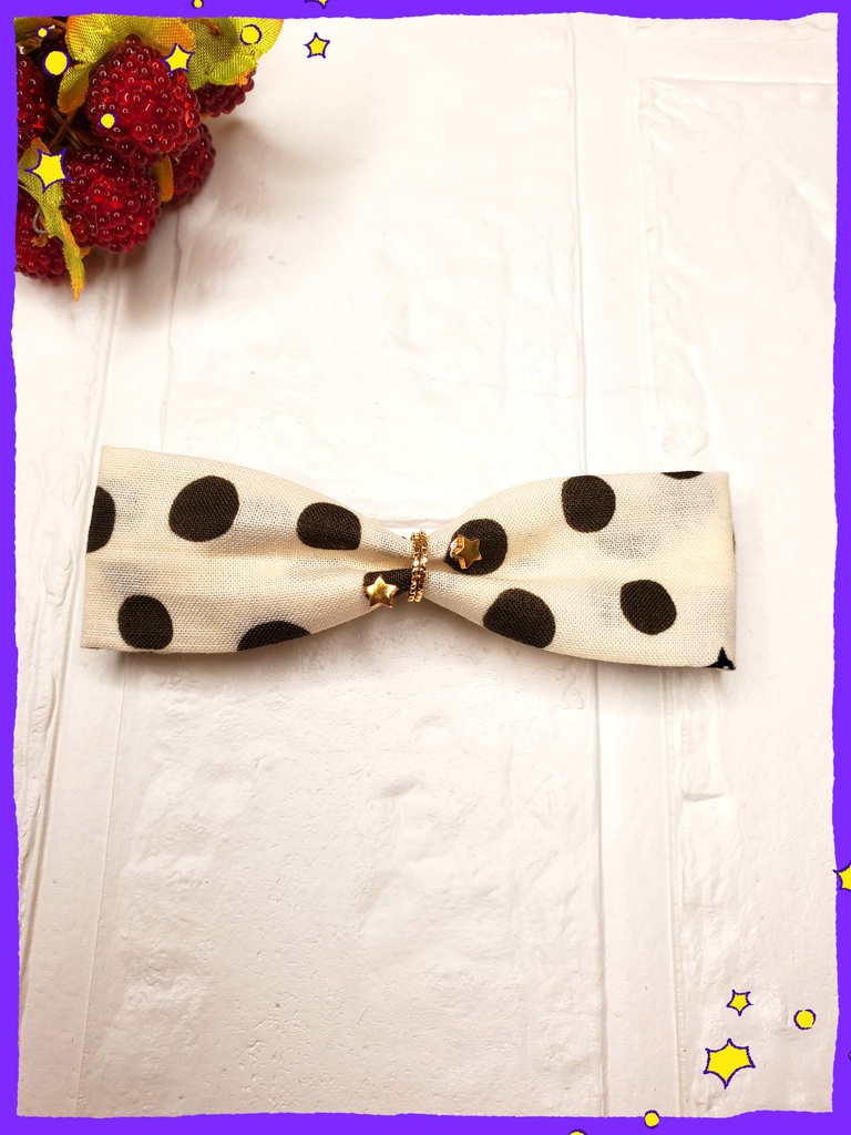 水玉隠れにゃんこヘアバンド🐈🌟