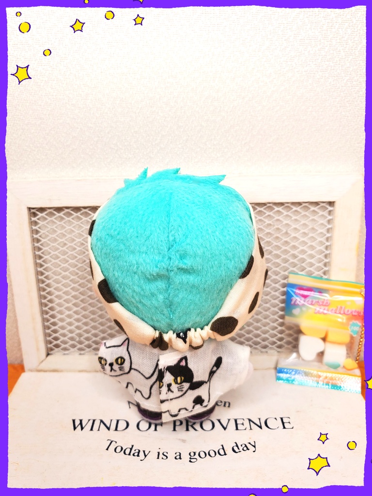 水玉隠れにゃんこヘアバンド🐈🌟