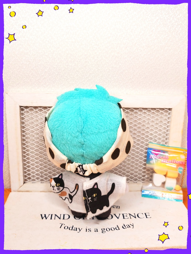 水玉隠れにゃんこヘアバンド🐈🌟