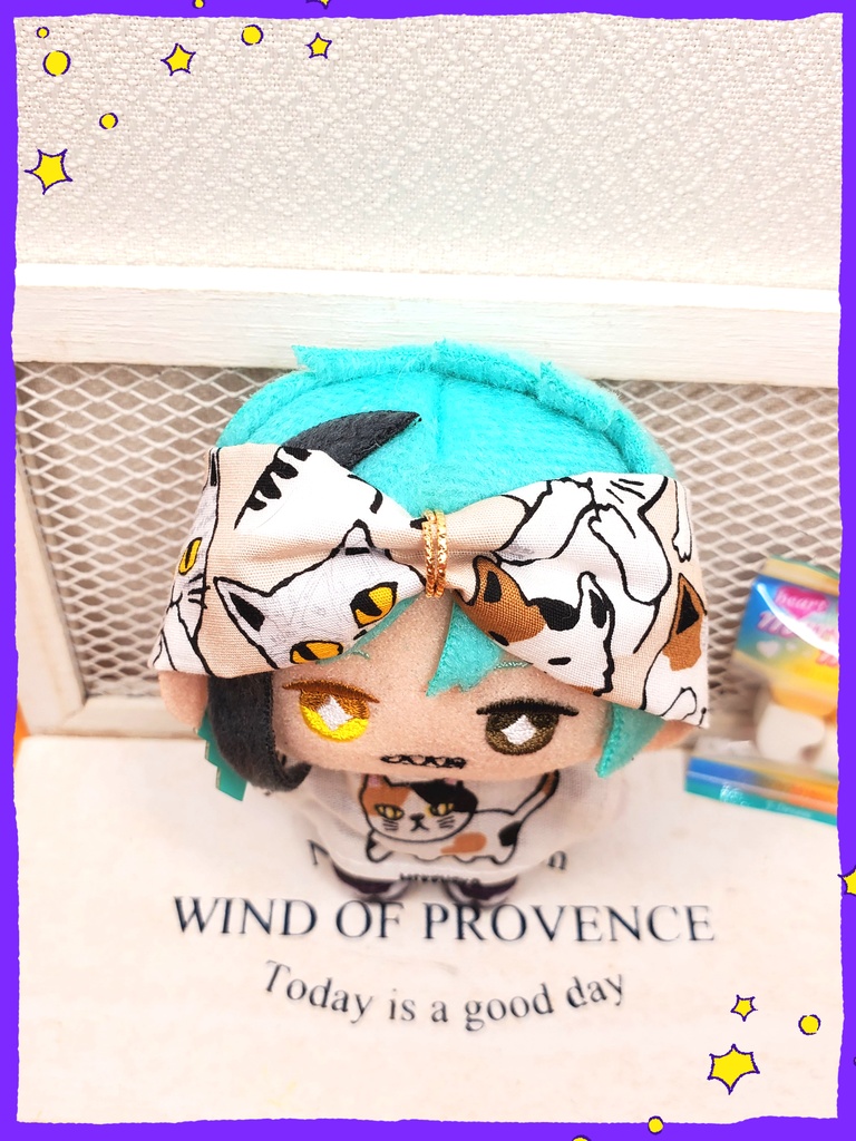 ネコ柄ヘアバンド🐈ベージュ