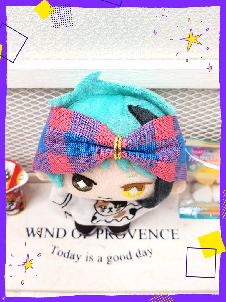 チェック柄ヘアバンド