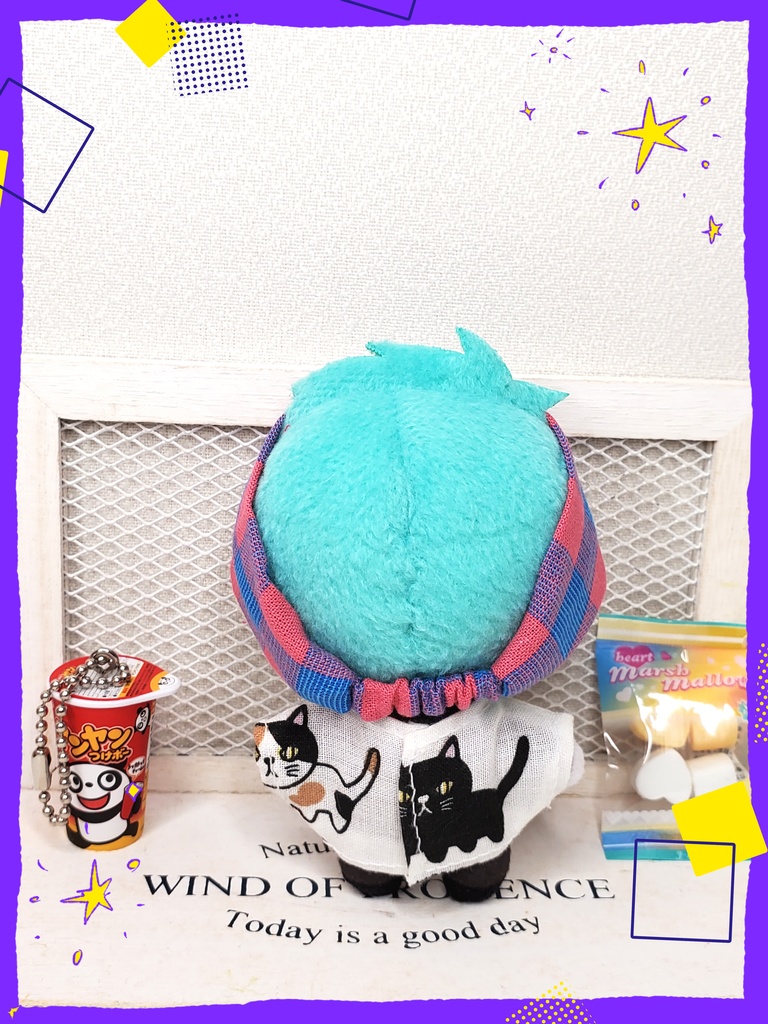 チェック柄ヘアバンド