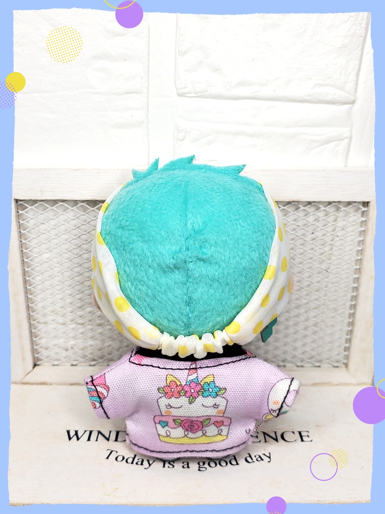 Yellow水玉柄ヘアバンド